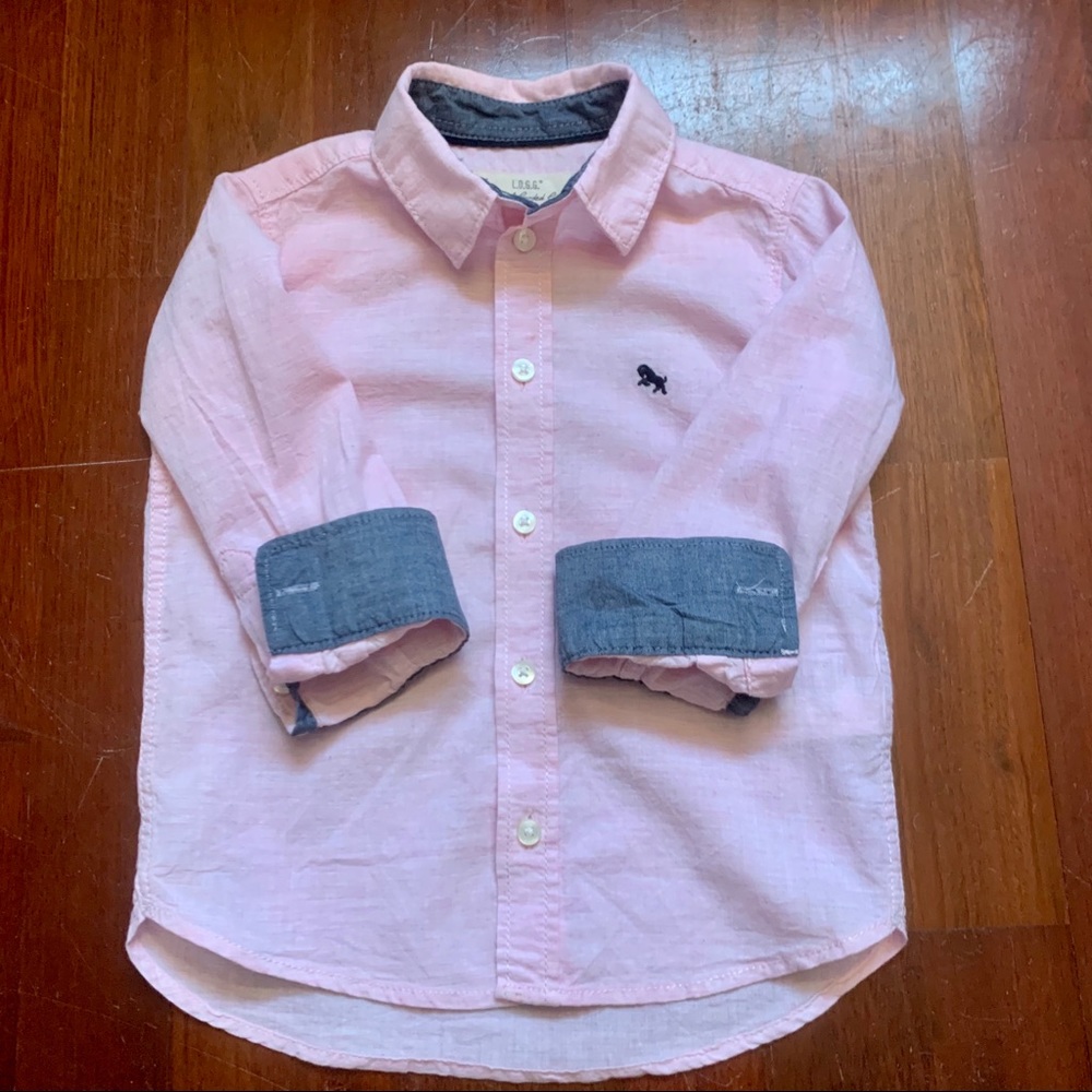 Pink linen shirt
